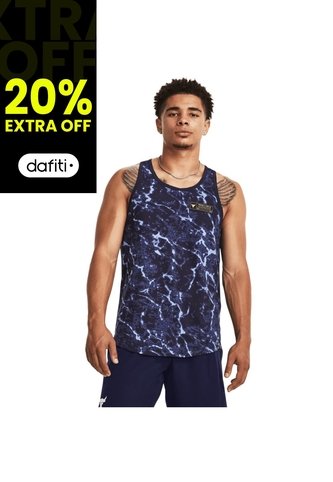 Camiseta Hombre UNDER ARMOUR PJT RCK SCHL MSC TNK Azul Under Armour Under Armour