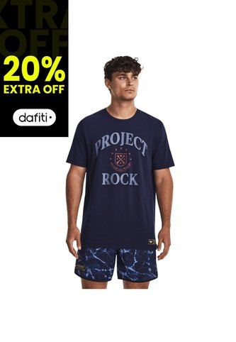 Camiseta Hombre UNDER ARMOUR UA PJT ROCK ST SS Azul Under Armour Under Armour