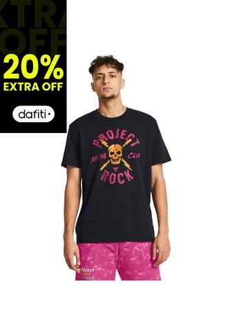 Camiseta Hombre UNDER ARMOUR PJT RCK TC GRPHC HWT Negro Under Armour Under Armour
