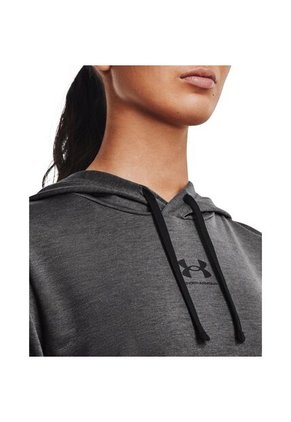 Hoodie Under Armour Rival Terry Mujer-Gris