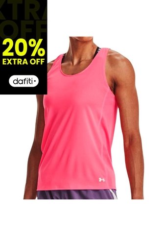 Camiseta Esqueleto Under Armour Fly-By Mujer-Rosa Under Armour