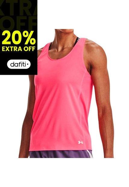 Camiseta Esqueleto Under Armour Fly-By Mujer-Rosa