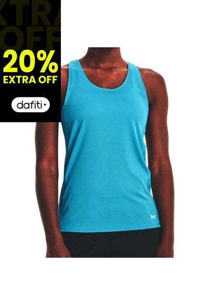 Camiseta Esqueleto Under Armour Fly-By Mujer-Azul