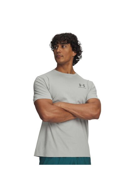 Camiseta Hombre Under Armour M SPORTSTYLE LC SS Gris Under Armour