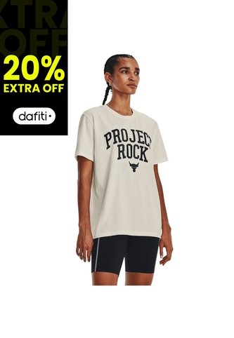 Camiseta Blanco Mujer PJT ROCK HWT CAMPUS 1377449-130-022 Under Armour Under Armour