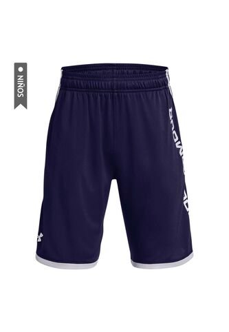 Pantaloneta Under Armour Stunt 3.0 Niño-Azul Under Armour