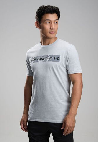 Camiseta UNDER ARMOUR Chest Stripe Gris Under Armour