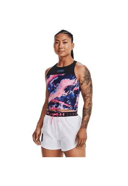 CAMISETA MUJER RUN ANYWHRE CROP TNK 1374863-001-N11 Under Armour