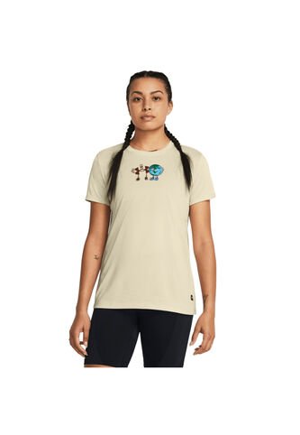Camiseta Mujer UNDER ARMOUR ARTIST PROTECT GLOBE Marron Under Armour Under Armour