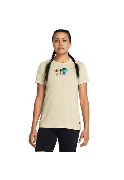 Camiseta Mujer UNDER ARMOUR ARTIST PROTECT GLOBE Marron Under Armour