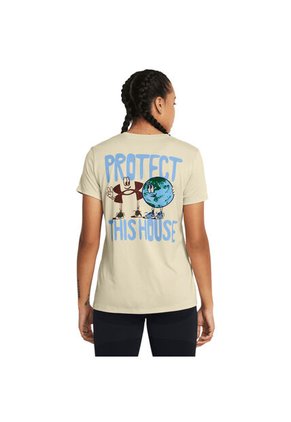 Camiseta Mujer UNDER ARMOUR ARTIST PROTECT GLOBE Marron Under Armour