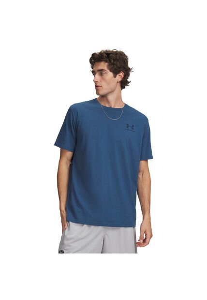 Camiseta Hombre Under Armour M SPORTSTYLE LC SS Azul Under Armour