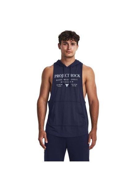 Hoodie Esqueleto Under Armour Rck Sl Q3-Azul Navy