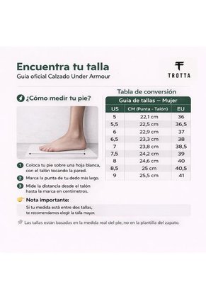 TENIS UNDER ARMOUR MUJER BANDIT TR 3 - 3028405-024