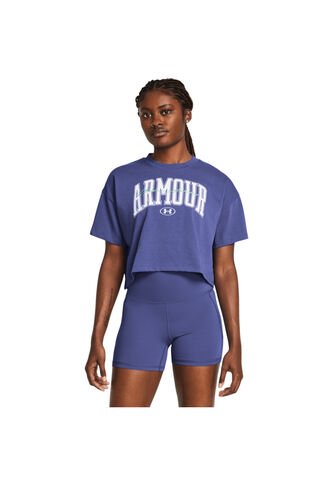 Camiseta Mujer UNDER ARMOUR HW SCRPTED WM CRP SS Purpura Under Armour Under Armour