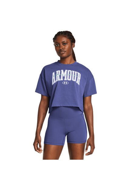 Camiseta Mujer UNDER ARMOUR HW SCRPTED WM CRP SS Purpura Under Armour