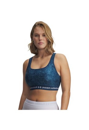 Sujetador Mujer Under Armour CROSSBACK MID PRINT Azul Under Armour
