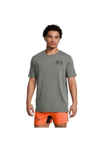 Camiseta Hombre UNDER ARMOUR PJT RCK 60/40S SS 4 Verde Under Armour Under Armour