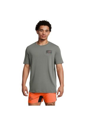 Camiseta Hombre UNDER ARMOUR PJT RCK 60/40S SS 4 Verde Under Armour