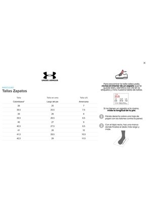 Tenis Hombre UNDER ARMOUR UA CHARGED EDGE Blanco Under Armour