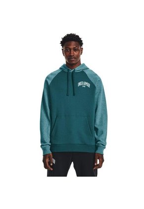 Hoodie Under Armour Rival Wm Clrblock Hd-Verde