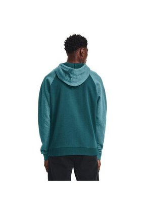 Hoodie Under Armour Rival Wm Clrblock Hd-Verde