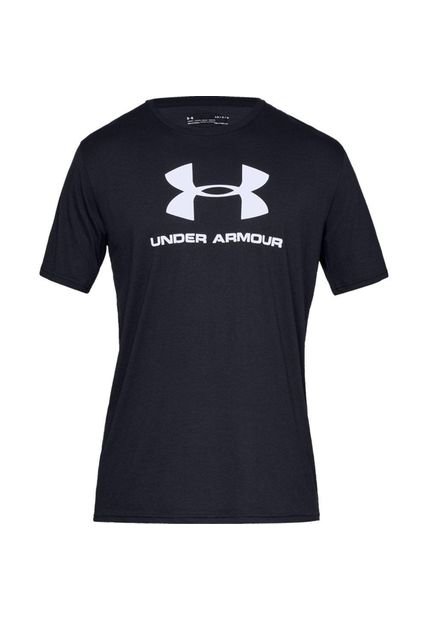 Camiseta Under Armour Sportstyle Logo Para Hombre-Negro