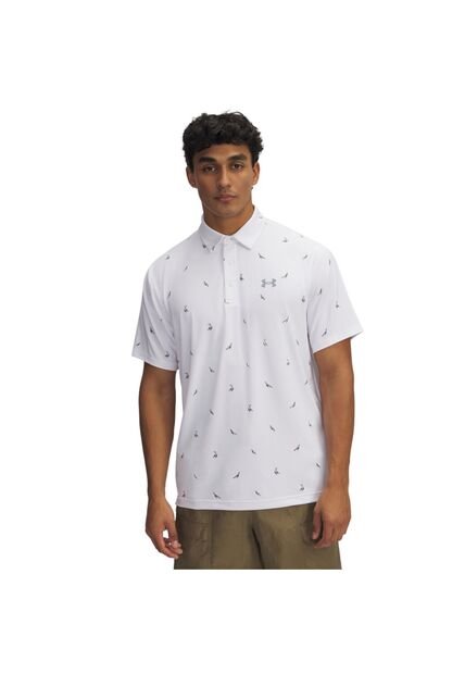 Camisa Hombre UNDER ARMOUR PLAYOFF 3 PRNTD POLO Blanco Under Armour
