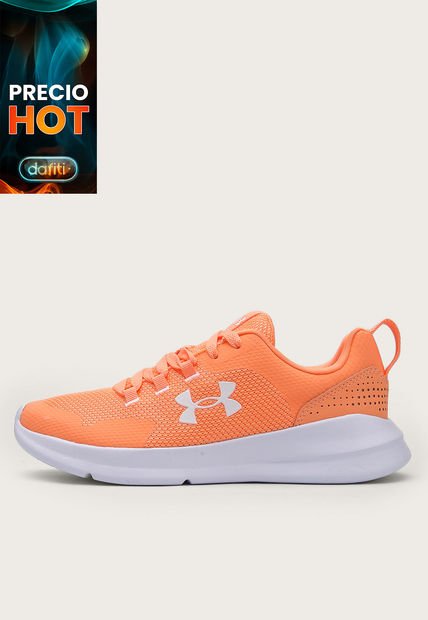 Tenis Running Naranja-Blanco UNDER ARMOUR Essential