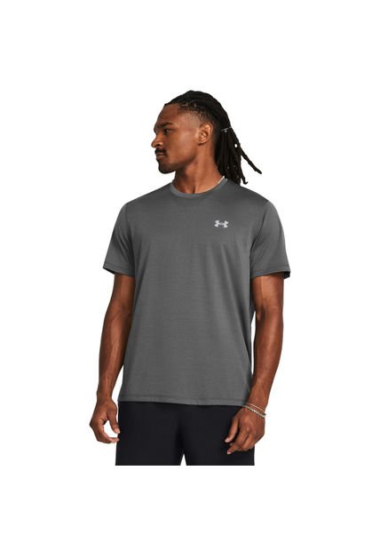 Camiseta Hombre UNDER ARMOUR LAUNCH SHORTSLEEVE Gris Under Armour