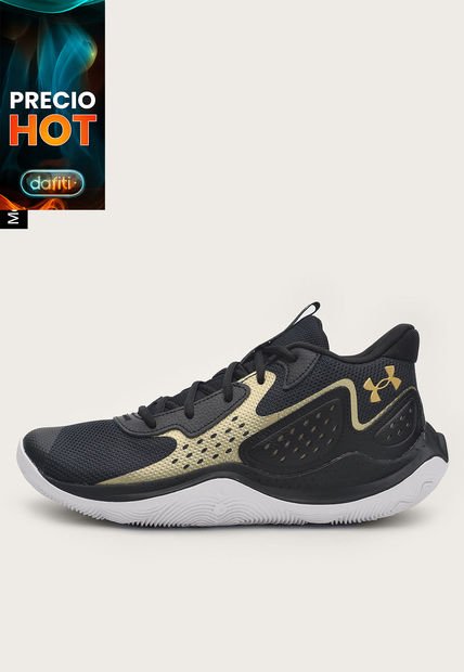 Tenis Baseball Negro-Dorado-Blanco UNDER ARMOUR Jet 23