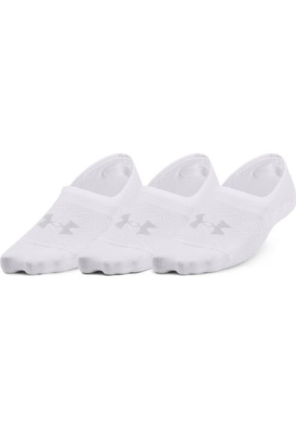 Medias Breathe Lite Ultra Low 3p Para Mujer Blanco 1370075-100-022 Under Armour