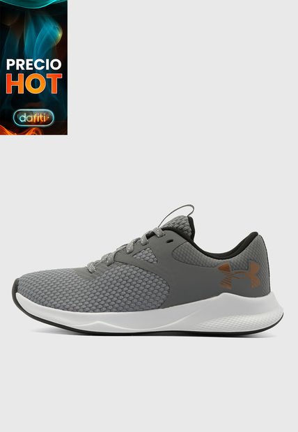 Tenis Training Gris-Blanco-Negro UNDER ARMOUR Charged Aurora 2