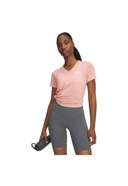 Camiseta Mujer Under Armour TECH SSV TWIST Rosado Under Armour