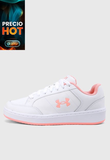 Tenis Lifestyle Blanco-Salmón UNDER ARMOUR Official