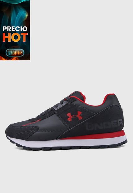 Tenis Lifestyle Negro-Blanco-Rojo UNDER ARMOUR Essential Runner