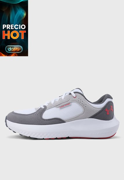 Tenis Running Blanco-Gris-Rojo UNDER ARMOUR Ua Charged Versurge