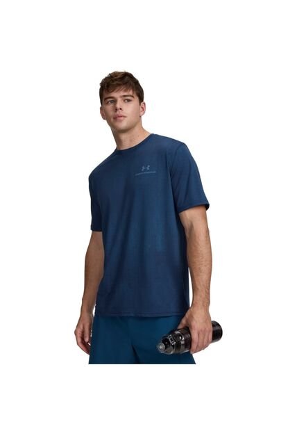 Camiseta Hombre Under Armour VNSH ENRG PRINTED SS Azul Under Armour