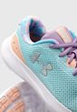 Tenis Running Aguamarina-Blanco-Lila UNDER ARMOUR KIDS  Surge 3 de Under Armour