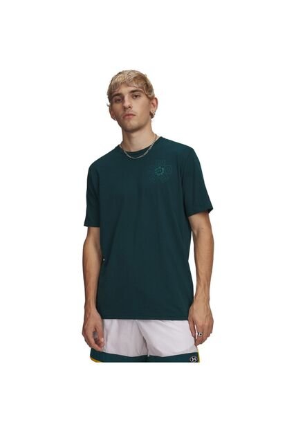 Camiseta Hombre Under Armour UA M RADIAL WM SS Verde Under Armour