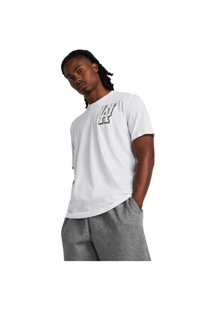 Camiseta Hombre UNDER ARMOUR M ARMR CHROME SS MFO Blanco Under Armour