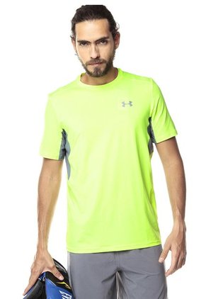 Camiseta Verde Neón-Gris Medio Under Armour