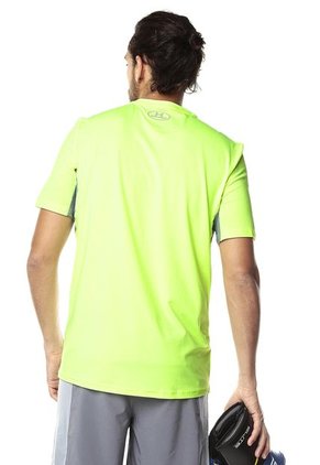 Camiseta Verde Neón-Gris Medio Under Armour