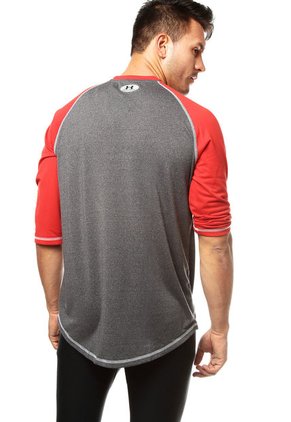 Camiseta Gris-Rojo Under Armour