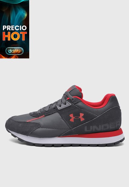 Tenis Lifestyle Gris-Rojo-Blanco UNDER ARMOUR Essential Runner