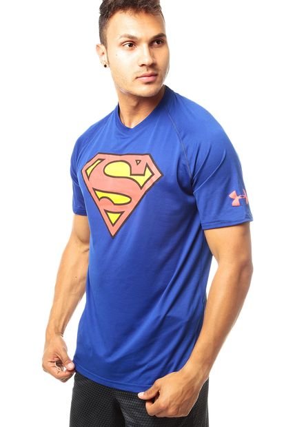 perdonar borde Adición Camiseta Under Armour Ae Core Superman Azul - Compra Ahora | Dafiti Colombia