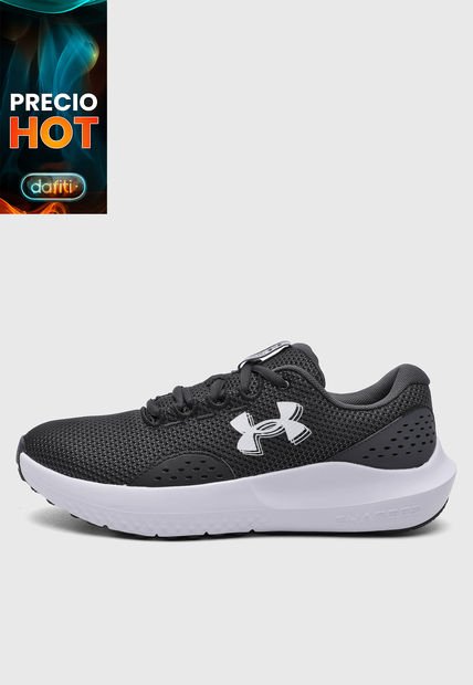 Tenis Running Negro-Blanco UNDER ARMOUR Charged Surge 4