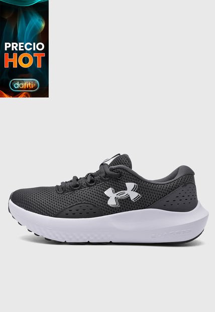 Tenis Running Negro-Blanco UNDER ARMOUR Charged Surge 4