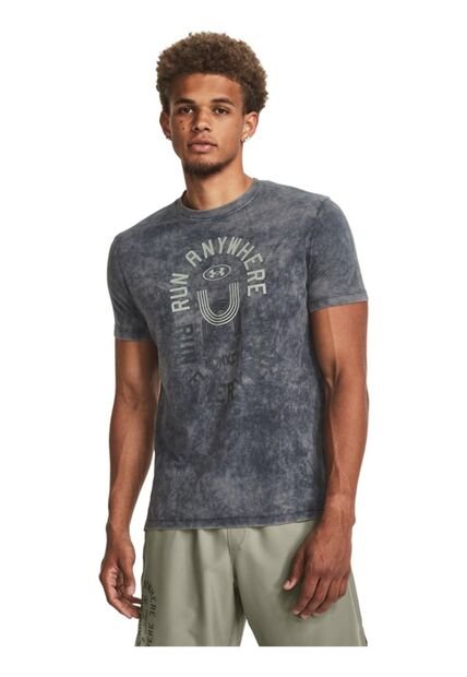 Camiseta Hombre UNDER ARMOUR RUN EVERYWHERE TEE Negro Under Armour