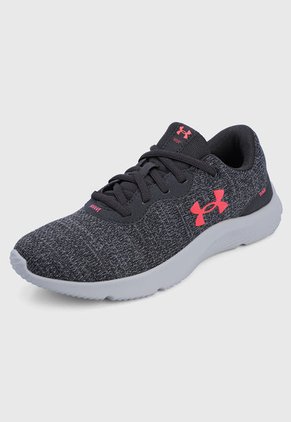 Tenis Running Gris-Blanco-Rosa UNDER ARMOUR Mojo 2